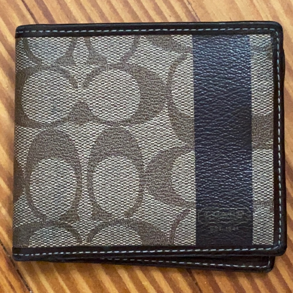 Coach men’s Heritage Stripe Wallet